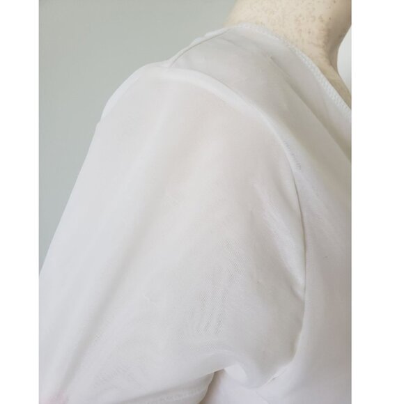 Vintage Calvin Klein White Sheer Tshirt LARGE Rare - Picture 6 of 8